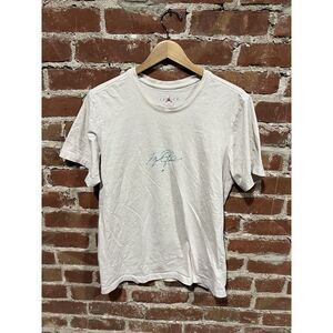 Jordan Brand Mens Tan Short Sleeve Graphic T-shirt Size Small